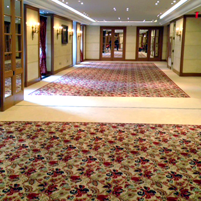 Carpet installation for Crédit Agricole NYC by Sutton Carpet